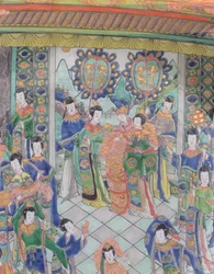 Stort fad i Famille verte, Kangxi-perioden (1662-1722)