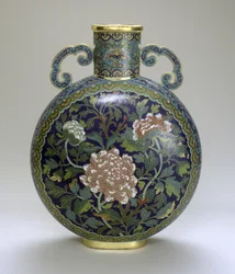 Månekolbe (cloisonne-emalje)