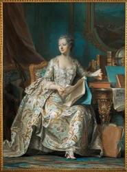 Pompadour, Marquise de (Jeanne Antoinette Poisson) (maleri)
