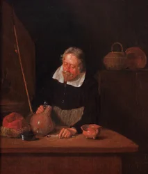 Kannekijkeren (en der kigger længselsfuldt ned i bunden af en tom kande)