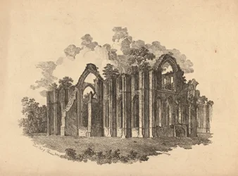 Den østlige del af Fountains Abbey