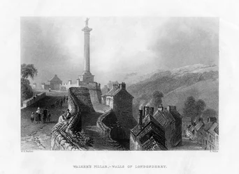 Walkers Pillar, Londonderry, Nordirland, 1860