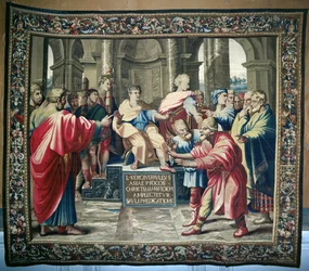 Tapet med skildring af Apostlenes Gerninger. Elymas