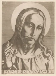 Kristus Jesus Christ Salvator Mudi (titel på objekt) Kristus, Maria og de tolv apostelen (serietitel) The Sacred Apostolic College (serietitel)