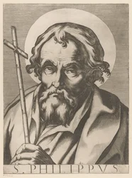 Sankt Filip St. Philip (titel på objekt) Kristus, Maria og de tolv apostelen (serietitel) The Sacred Apostolic College (serietitel)