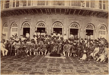 Maharaja Scindia, adelige og høje embedsmænd, Gwalior