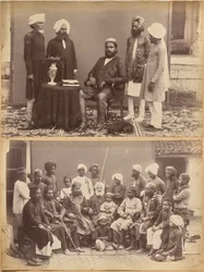 Ramkishore Singh, Rewa (forside, øverst); Mowhri Rahman Alli Khans familie, Rewa (forside, nederst)