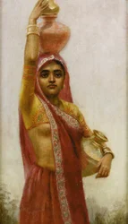 Village Belle (olie på lærred)