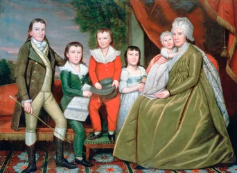 Fru Noah Smith og hendes børn, 1798