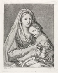 Madonna og barn efter Francisco Bayeu y Subias.
