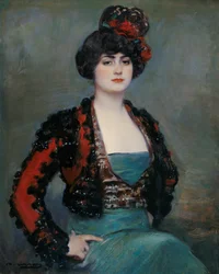 Julia - Casas, Ramon (1866-1932) - ca. 1915 - Olie på lærred - 85x67 - Carmen Thyssen Museum, Malaga