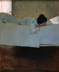 Dovenskab - Dovenskab - Maleri af Ramon Casas (1866-1932) - ca. 1898 - Olie på lærred - 32643 - Cataloniens nationale kunstmuseum, Barcelona