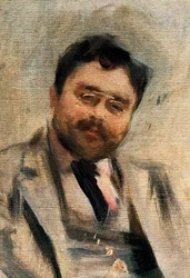 Portræt af Isaac Albeniz på 34 år, detalje (olie på lærred)