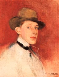 Studie til et portræt af kong Alfonso XIII (eller Alphonse de Bourbon) (1886-1941), detalje