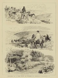 Skitser ved en hjortejagt på Exmoor