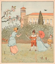 Tjenestepigen og Jenny Wren, 1880.