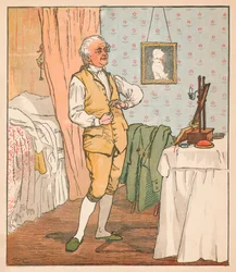 The good man of Islington dressing, c1879.
