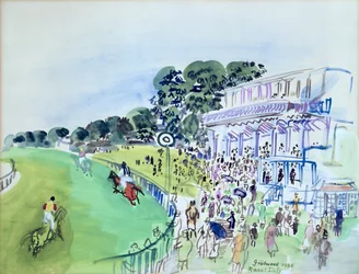 Goodwood, tribunen foran væddeløbsbanen