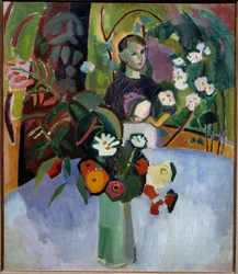 Jeanne i blomsterne