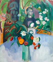 Jeanne i blomsterne