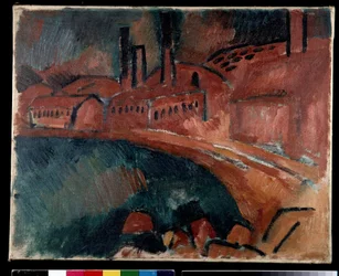 La Tuilerie saint Henri eller fabrikken Industrielt landskab