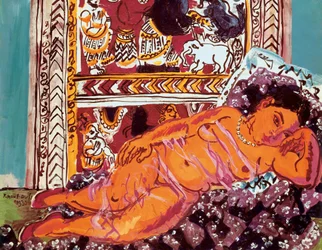 "Liggende nøgen" Maleri af Raoul Dufy (1877-1953)