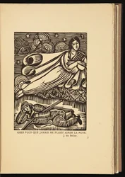 Træsnit fra Martial Elegies af Roger Allard (1885-1961)