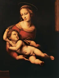Bridgewater Madonna (Madonna and Child) af Raphael Sanzio (1483-1520), olie på lærred, 81x56 cm