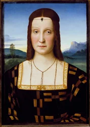 Portræt af Elisabetta Gonzaga, ca. 1504-1505 (olie på træ)