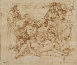 The Lamentation study for the Entombment of Christ, begyndelsen af det 16. århundrede