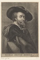 Portræt af Peter Paul Rubens Peter Paul Rubens (titel på objekt)