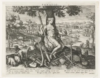 Diana som protektor for jagten Venatio (titel på objekt) Prinsens vigtigste aktiviteter (serietitel) Schema, seu speculum principum (serietitel)