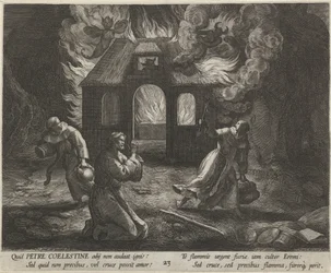 Sankt Peter Celestinus som Eremit Eremitternes dydige liv (serietitel) Trophaeum vitae solitariae (serietitel)