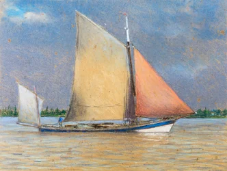 Filadière ved Girondes flodmunding (pastel på papir)