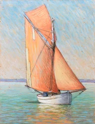 Filadière ved Girondes flodmunding (pastel på papir)