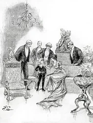 Illustration til Lille Lord Fauntleroy (gravering)