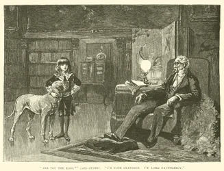 Illustration til Lille Lord Fauntleroy