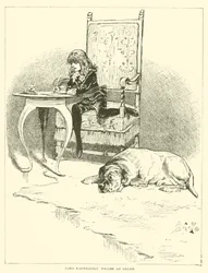 Illustration til Lille Lord Fauntleroy