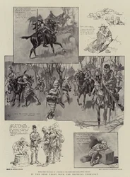 I Bush Veldt med det kejserlige Yeomanry (litografi)