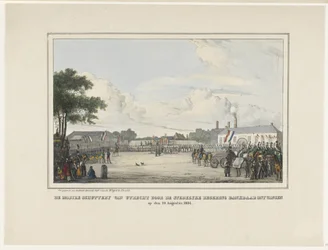 Mobile Gun of Utrecht blev med taknemmelighed modtaget af den kommunale regering. den 19. august 1834 (titel på objekt)
