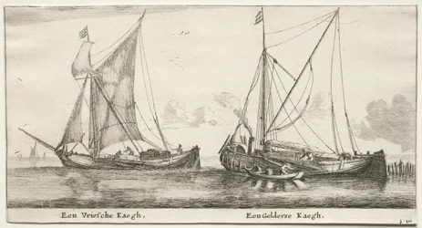 Amsterdams skibe: En frisisk bilander. En Gelderland Bilander.