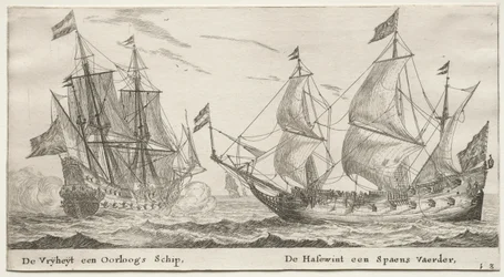Ships of Amsterdam: The Freedom, a Man-of-War. Ulvehunden, et spansk fartøj.