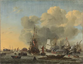 Tætning af skibe på Bothuisje, Amsterdam