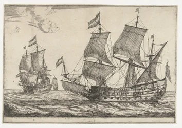 To store krigsskibe Tretten scener med skibe (serietitel)
