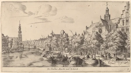 Noordenmarkt med Noorden Kerk (The Noorder Marckt with the Kerck)