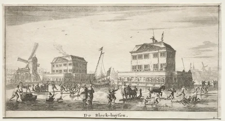 Forskellige skibe og udsigter over Amsterdam (Verscheÿde Schepen en Gesichten van Amstelredam), del III: De Block-huÿsen