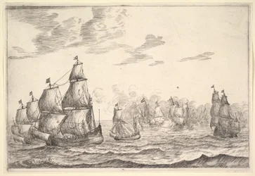 Søslagsscene, 1600-tallet.