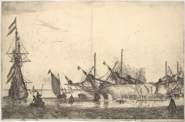 Skibe sørget for tætning af skroget, 1600-tallet.