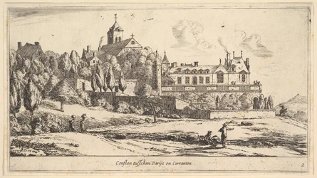 Udsigt over Conflans, 1600-tallet.