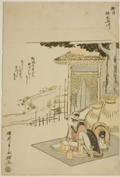 The Cloth-ful Jewel River i Settsu-provinsen (Settsu Toi no Tamagawa), fra en unavngiven serie af Six Jewel Rivers